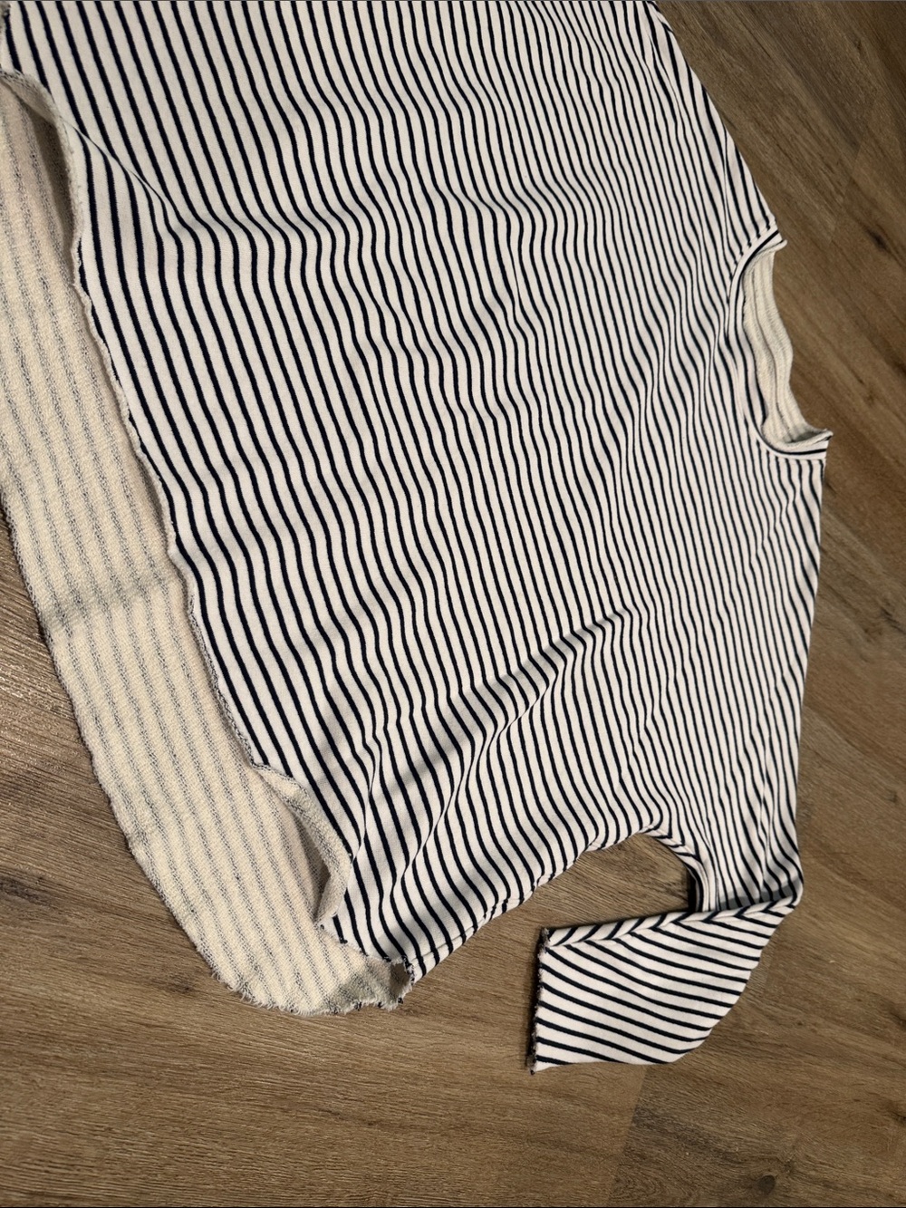 Frank & Eileen Navy and White Striped Roll Neck Long-Sleeve Pullover - Picture 6 of 11